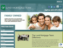 Tablet Screenshot of lundmortgage.com